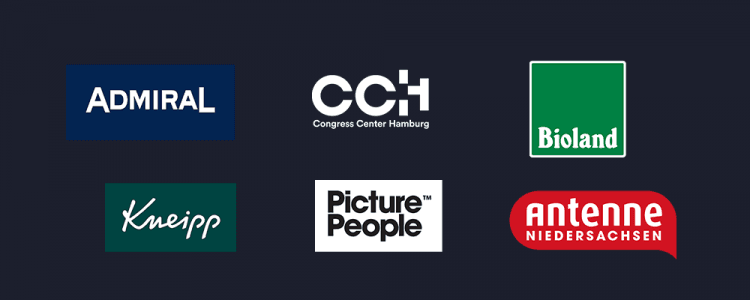 Logos of businesses using audiorooms